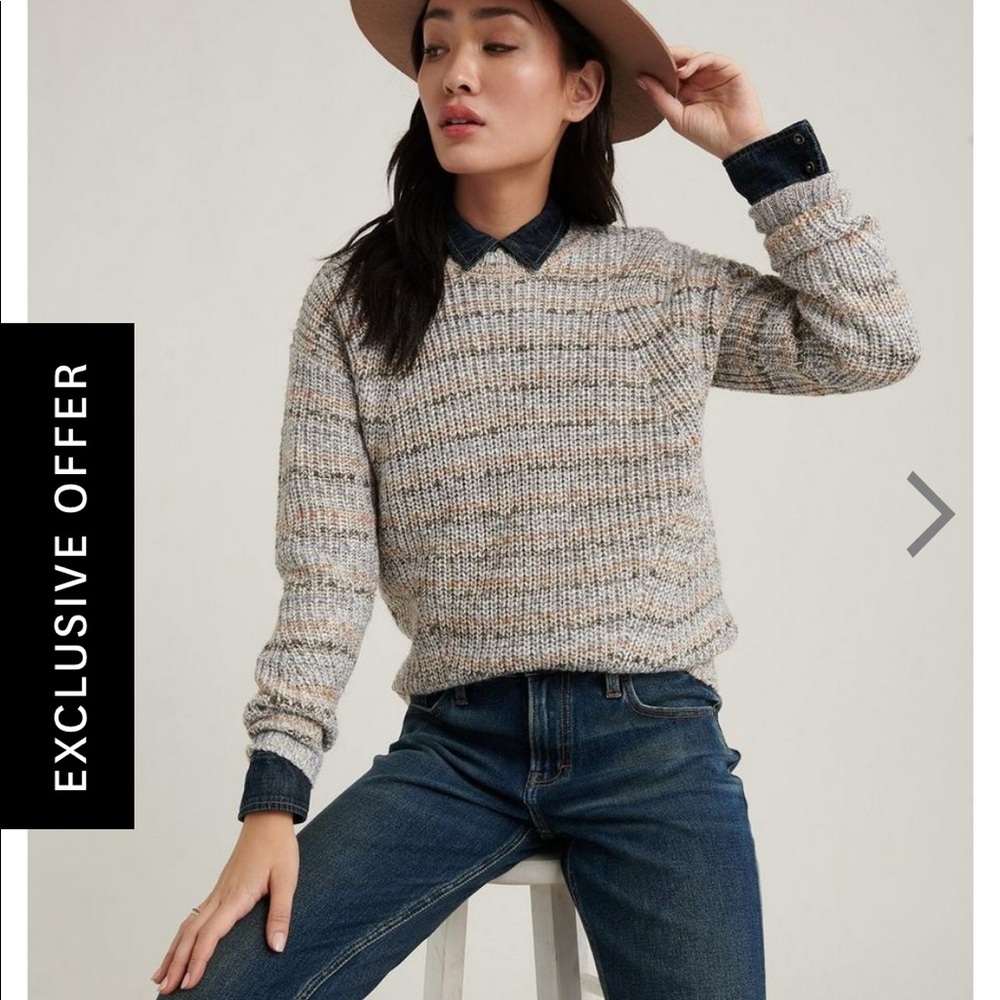 Marled Crew Neck Sweater